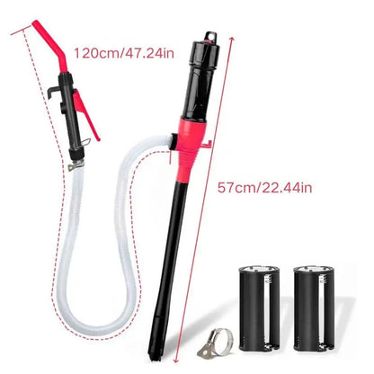 Portable Power Battery Pump, Cordless Water & Fuel Transfer Pump, Battery-Powered Fuel Pump with 4Ft Oil Outlet Pipe (Battery Not Included), Suitable for Lawn Mowers, Boats, Cars and Motorcycles, Swivel Joint Gas Pump, Hand Fuel Pump #GLOBAL PICKS