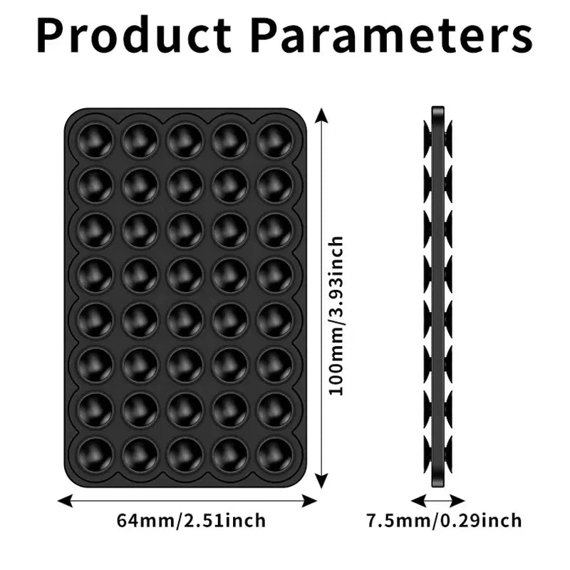 Silicone Suction Cup Phone Case Mount Double Sided, Phone Accessories Hands-Free Strong Grip Holder for Selfies and Videos, Silicon Phone Stand for Iphone and Android Light Pink Smartphone Porta Celular