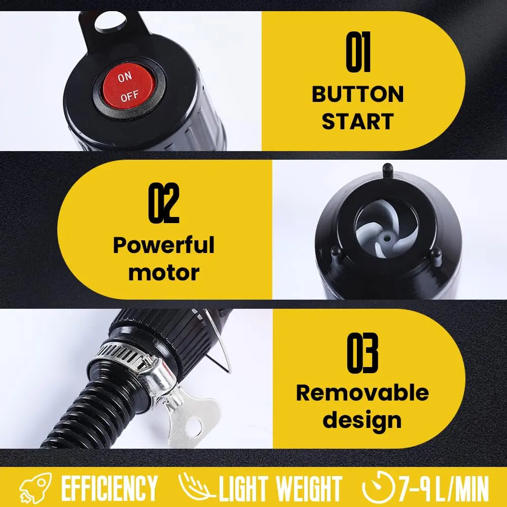Portable Power Battery Pump, Cordless Water & Fuel Transfer Pump, Battery-Powered Fuel Pump with 4Ft Oil Outlet Pipe (Battery Not Included), Suitable for Lawn Mowers, Boats, Cars and Motorcycles, Swivel Joint Gas Pump, Hand Fuel Pump #GLOBAL PICKS