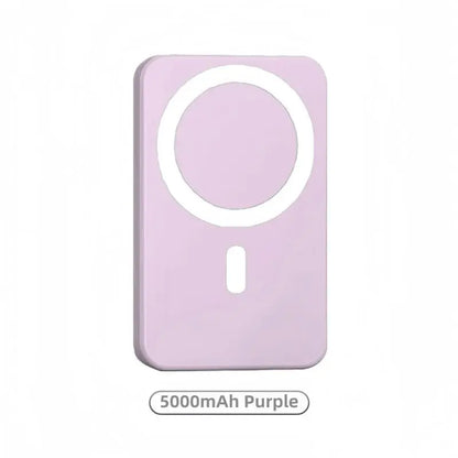 [Weeklydeals]5000Mah Magnetic Power Bank Magsafe Wireless Fast Charger for Iphone 12–17 Pro/Pro Max, Compact Portable Battery Pack