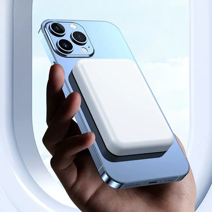 [Weeklydeals]5000Mah Magnetic Power Bank Magsafe Wireless Fast Charger for Iphone 12–17 Pro/Pro Max, Compact Portable Battery Pack