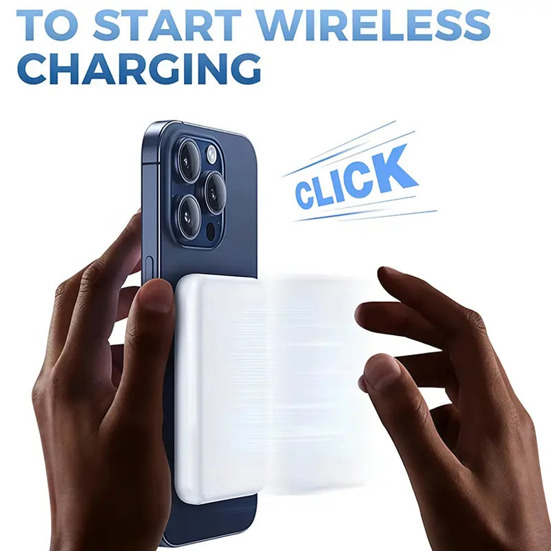 [Weeklydeals]5000Mah Magnetic Power Bank Magsafe Wireless Fast Charger for Iphone 12–17 Pro/Pro Max, Compact Portable Battery Pack