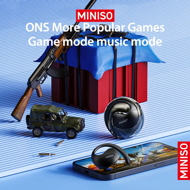 Miniso X15Pro Wireless Headphones Bluetooth 5.4 Sport Earphone HIFI Sound Quality