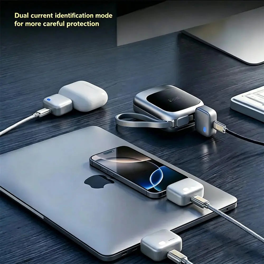 140W Auto Disconnect USB C Charger Adapter, AI Intelligent Full Charge Automatic Physical Separation Fast Charger, anti Overcharge Battery Protection for Safe Overnight Charging, Universal for Type-C Phones, Laptops, Tablets