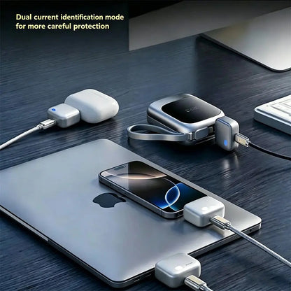 140W Auto Disconnect USB C Charger Adapter, AI Intelligent Full Charge Automatic Physical Separation Fast Charger, anti Overcharge Battery Protection for Safe Overnight Charging, Universal for Type-C Phones, Laptops, Tablets