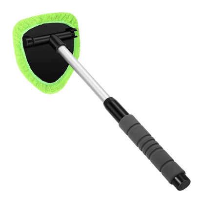 Telescopic Windshield Cleaning Brush Set Microfiber Glass Cleaner Scraping Mist Eliminator