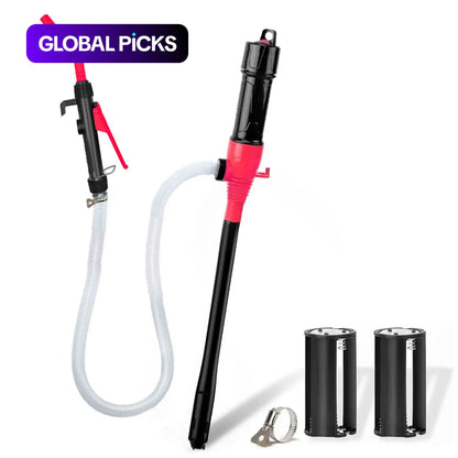 Portable Power Battery Pump, Cordless Water & Fuel Transfer Pump, Battery-Powered Fuel Pump with 4Ft Oil Outlet Pipe (Battery Not Included), Suitable for Lawn Mowers, Boats, Cars and Motorcycles, Swivel Joint Gas Pump, Hand Fuel Pump #GLOBAL PICKS
